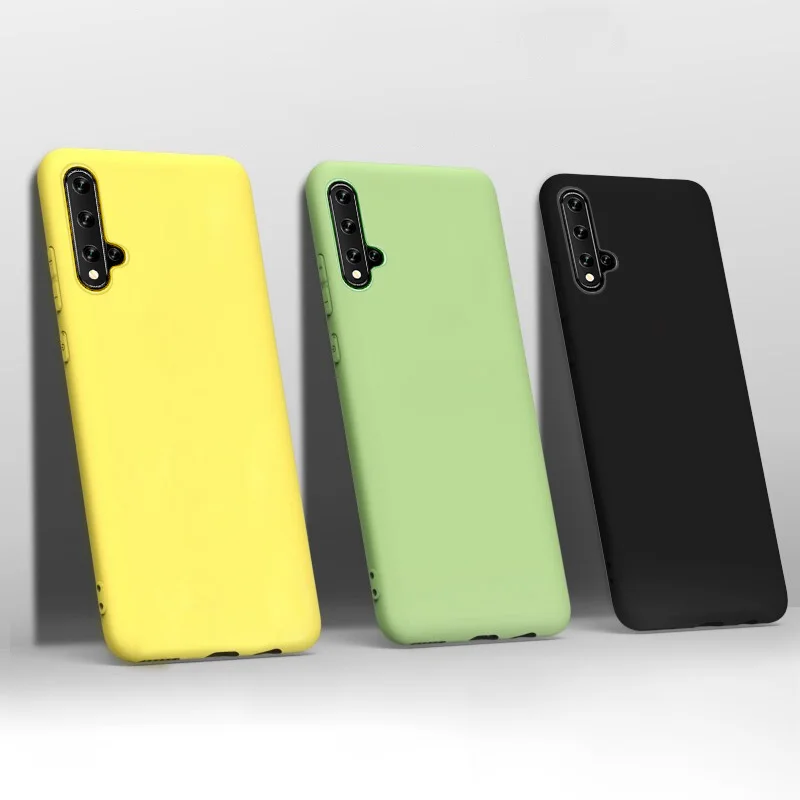 Жидкий силиконовый чехол для Huawei Nova 5 T ударопрочный ребенка Honor 20 Pro t