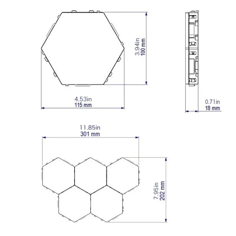 1 Pcs Quantum Lamp Led Lamp Modular Touch Sensitive Lighting Hexagonal Night Light Lamps Wall Lamp Hexagonal Wall Light
1 Pcs Quantum Lamp Led Lamp Modular Touch Sensitive Lighting Hexagonal Night Light Lamps Wall Lamp Hexagonal Wall Light