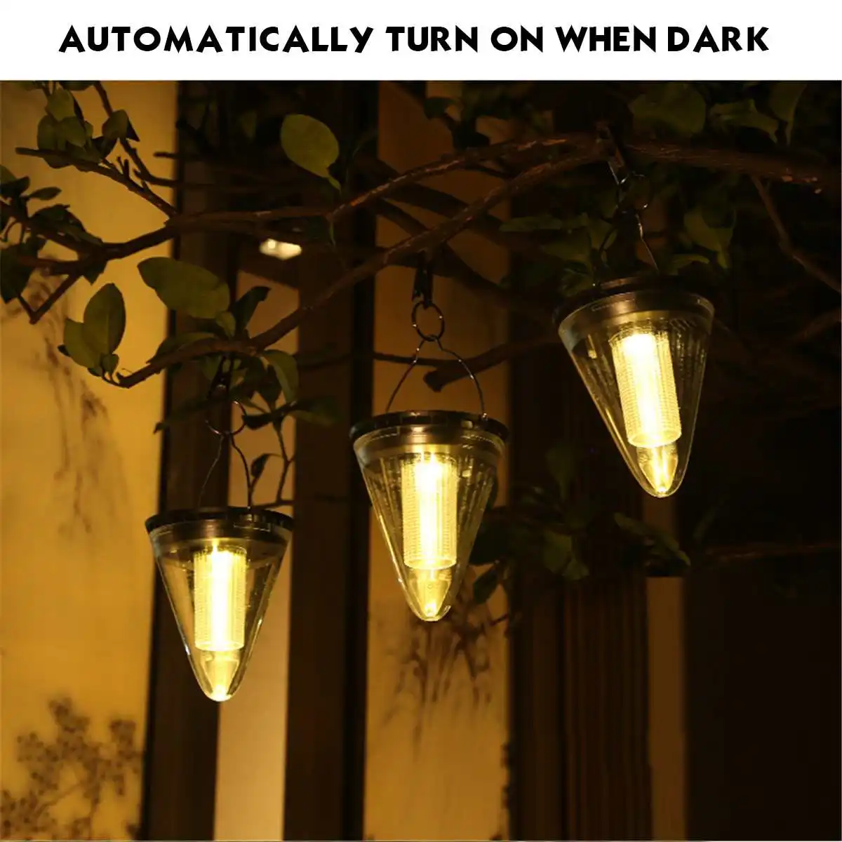 High Brightness Solar Hanging Light IP65 Waterproof Anti-corrosion Hanging Lamp for Outdoor Landscape Courtyard Lawn Decoration 
High Brightness Solar Hanging Light IP65 Waterproof Anti-corrosion Hanging Lamp for Outdoor Landscape Courtyard Lawn Decoration