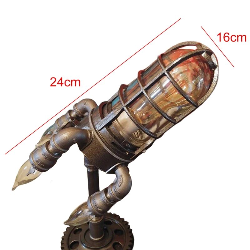 Rocket Lamp Night Light Handmade Crafts Steampunk Rocket Lamp Indoor Table Lamps Decor Home Decoration Father's Day Gifts 1Pc
Rocket Lamp Night Light Handmade Crafts Steampunk Rocket Lamp Indoor Table Lamps Decor Home Decoration Father's Day Gifts 1Pc