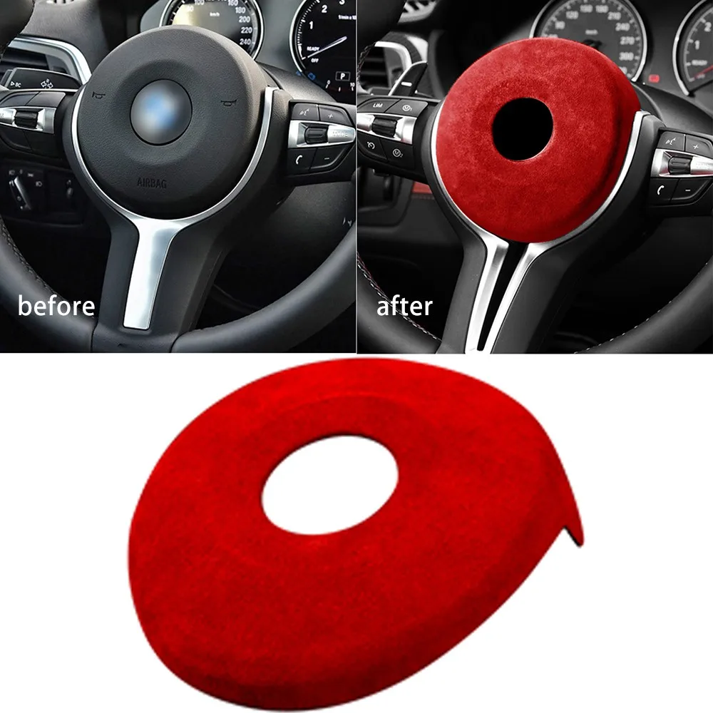 Suede Airbag Decoration Wine Red Car Steering Wheel 1PC Durable High Quality Practical
Suede Airbag Decoration Wine Red Car Steering Wheel 1PC Durable High Quality Practical