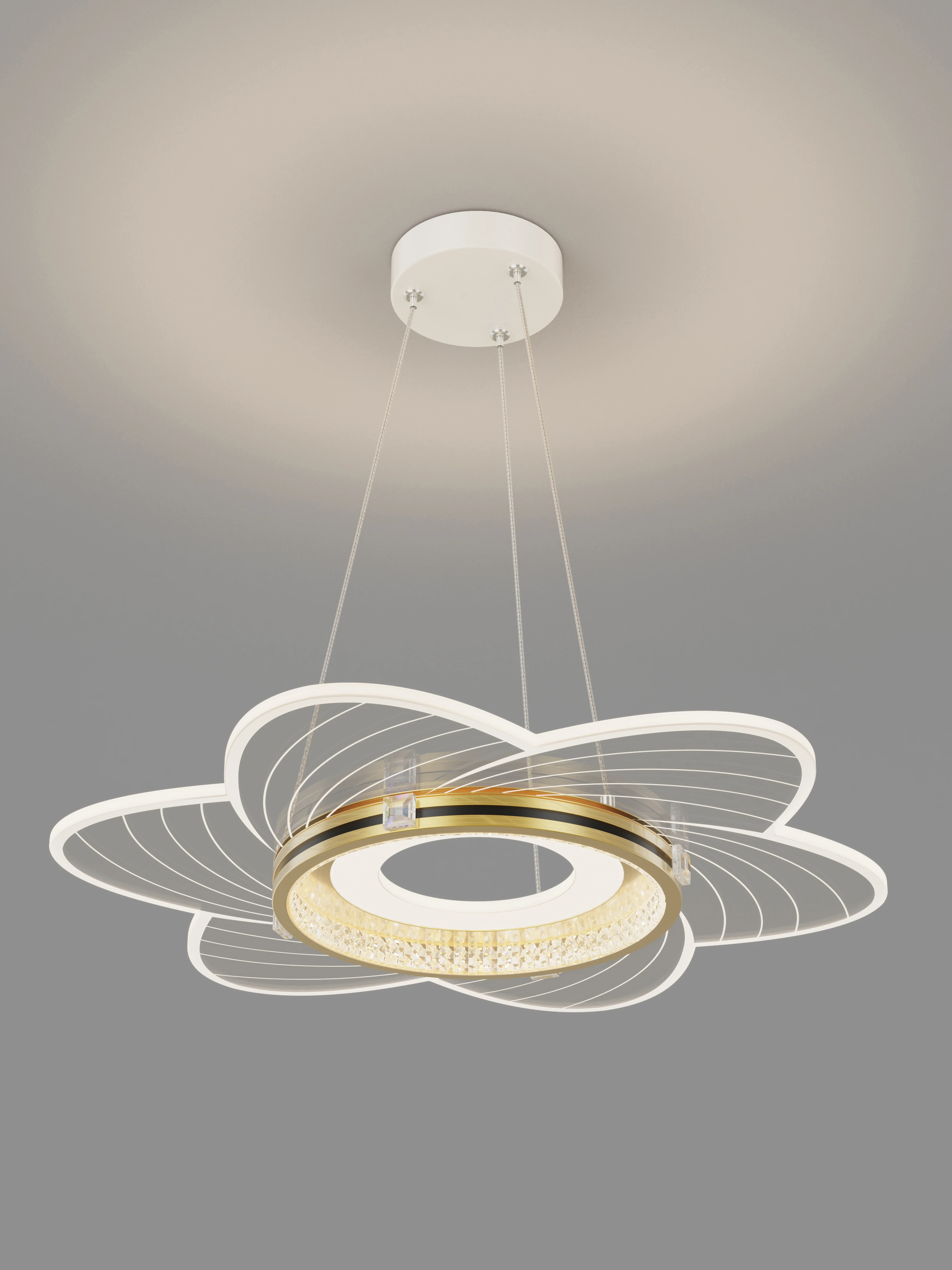 33W/43W pendant chandeliers aluminum and acrylic material black/gold LED chandelier lighting 5 styles suitable for rooms 8~15㎡
33W/43W pendant chandeliers aluminum and acrylic material black/gold LED chandelier lighting 5 styles suitable for rooms 8~15㎡