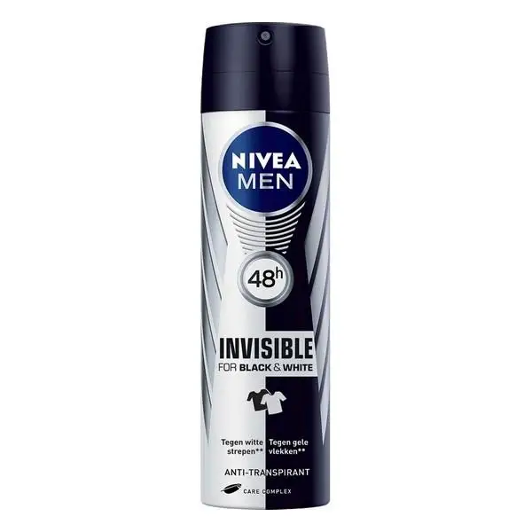 Дезодорант спрей для мужчин черный и белый Невидимый Nivea (200 мл)|Дезодоранты