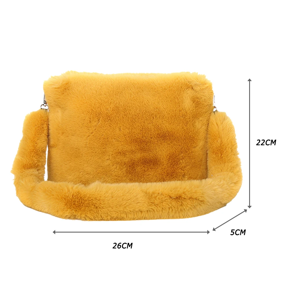 2021 Fashion Women Fluffy Shoulder Bag Solid Color Large Capacity Tote Bags Female Crossbody Soft Plush Warm Fur Shopping Bags
2021 Fashion Women Fluffy Shoulder Bag Solid Color Large Capacity Tote Bags Female Crossbody Soft Plush Warm Fur Shopping Bags