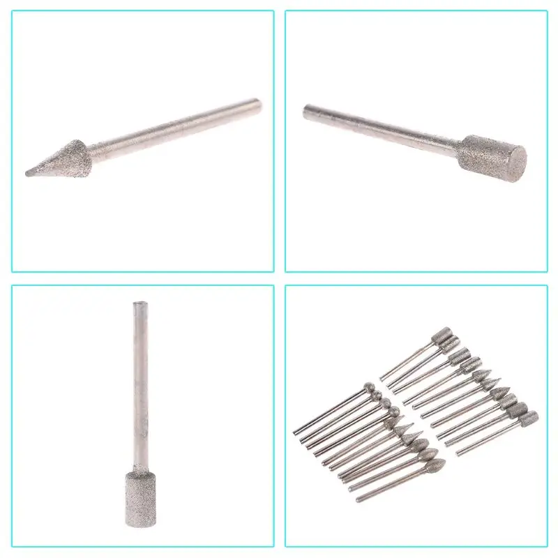 20/pcs 6X3mm Diamond Rotary Tool Sintered Diamond Burs Abrasive Grinding Head Accessories Diamond Bits
20/pcs 6X3mm Diamond Rotary Tool Sintered Diamond Burs Abrasive Grinding Head Accessories Diamond Bits