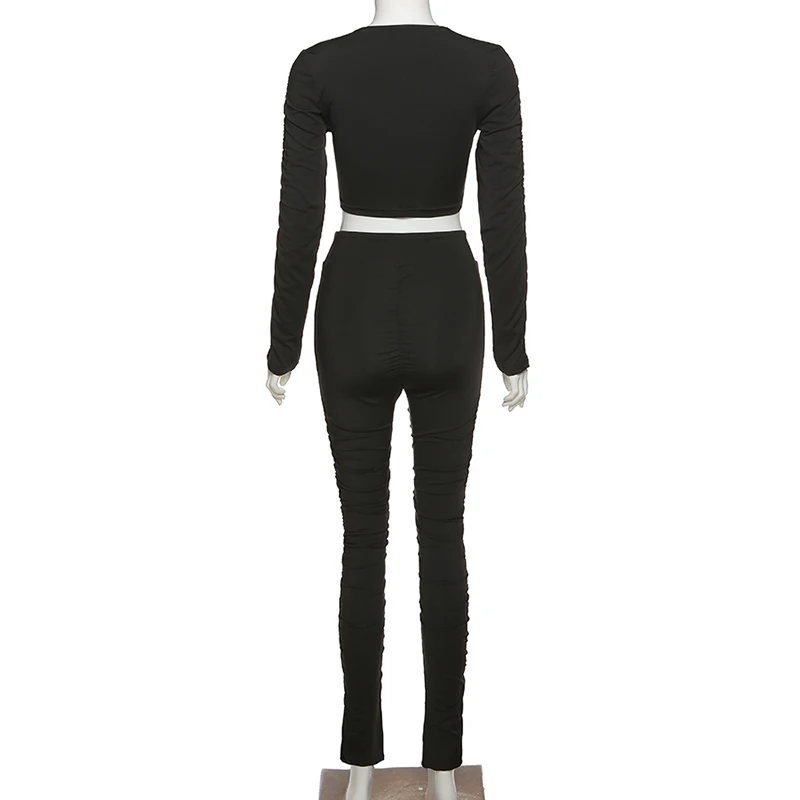 DIRTYLILY Stacked Casual Sporty Workout Two Piece Outfits Women V-Neck Long Sleeve Crop Top+Pants Matching Sets Streetwear
DIRTYLILY Stacked Casual Sporty Workout Two Piece Outfits Women V-Neck Long Sleeve Crop Top+Pants Matching Sets Streetwear