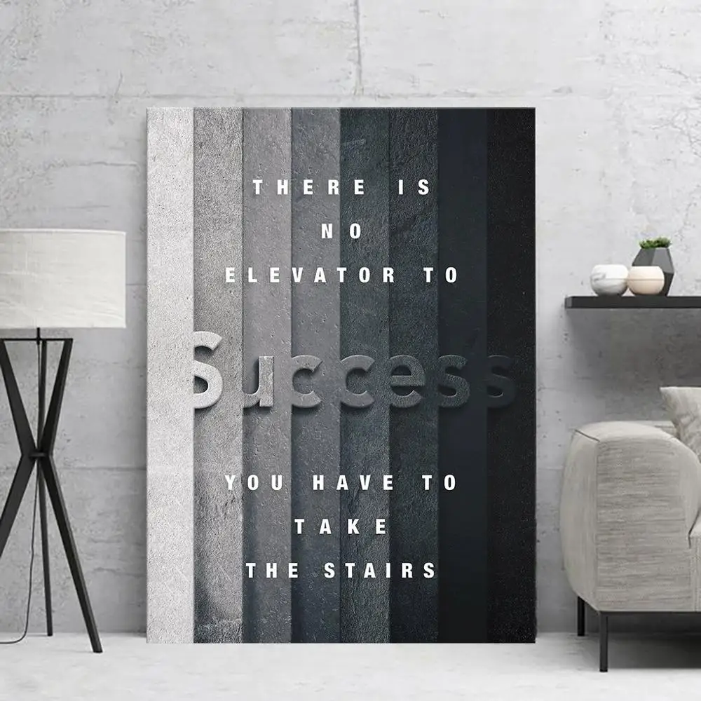 Inspirational success Black and white art Wall Art Posters And Prints Home Decor Canvas HD Wall Art Canvas Decoration Maison
Inspirational success Black and white art Wall Art Posters And Prints Home Decor Canvas HD Wall Art Canvas Decoration Maison