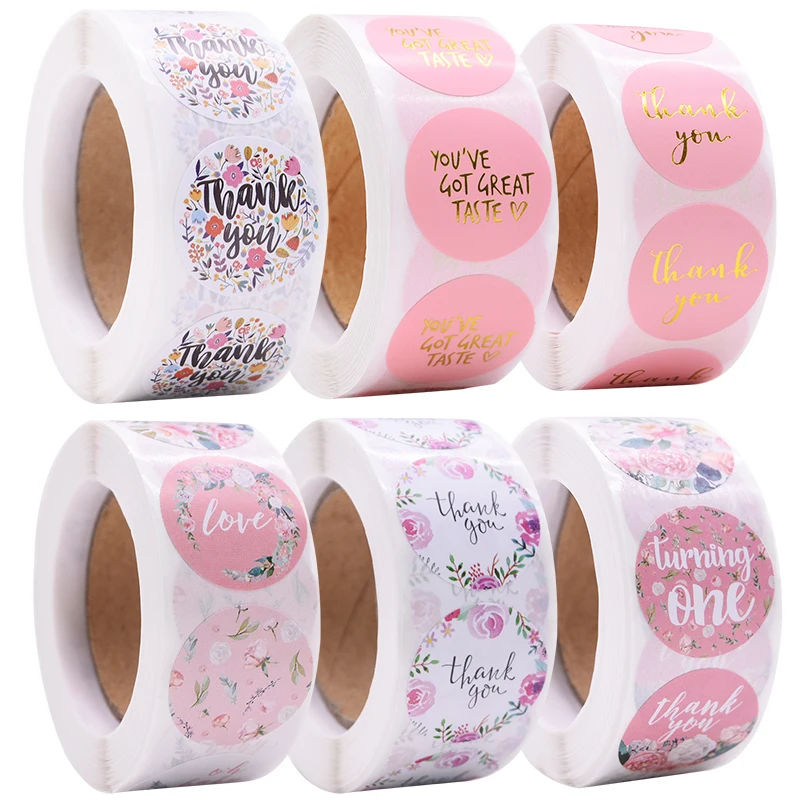 500pcs/roll 23 Designs Floral Thank you Decoration Sticker Label Wedding Party Gift Labels Decals Seal Label Package Stickers
500pcs/roll 23 Designs Floral Thank you Decoration Sticker Label Wedding Party Gift Labels Decals Seal Label Package Stickers