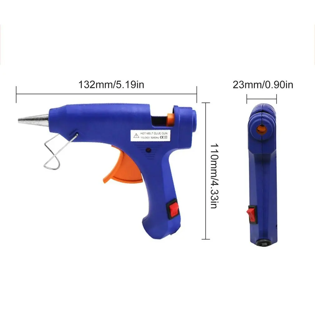 20W Mini Hot Melt Glue Gun with 1pc Glue Sticks for DIY Handworking Craft Projects & Sealing and Quick Daily Repairs
20W Mini Hot Melt Glue Gun with 1pc Glue Sticks for DIY Handworking Craft Projects & Sealing and Quick Daily Repairs
