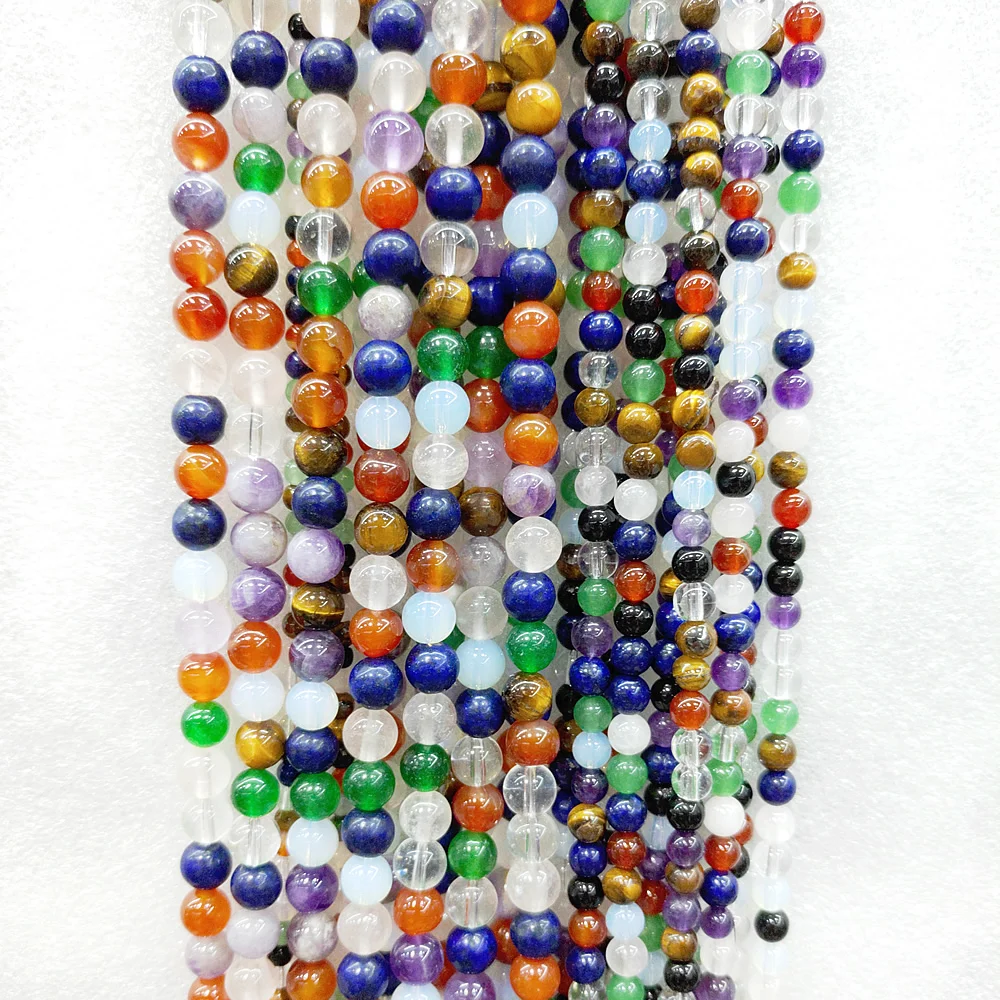 Natural Mixed Wear Scattered Beads Semi-Precious Stones 4-12mm Mixed Color Beads Jewelry Necklace DIY Bracelet Accessories 39cm 
Natural Mixed Wear Scattered Beads Semi-Precious Stones 4-12mm Mixed Color Beads Jewelry Necklace DIY Bracelet Accessories 39cm