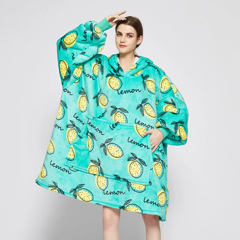 Giant TV Blanket Hoodie Women Sweatshirts Luminous Fleece Oversized Hoodie Warm Wearable Blanket with Sleeve Bata Manta Mujer
Giant TV Blanket Hoodie Women Sweatshirts Luminous Fleece Oversized Hoodie Warm Wearable Blanket with Sleeve Bata Manta Mujer