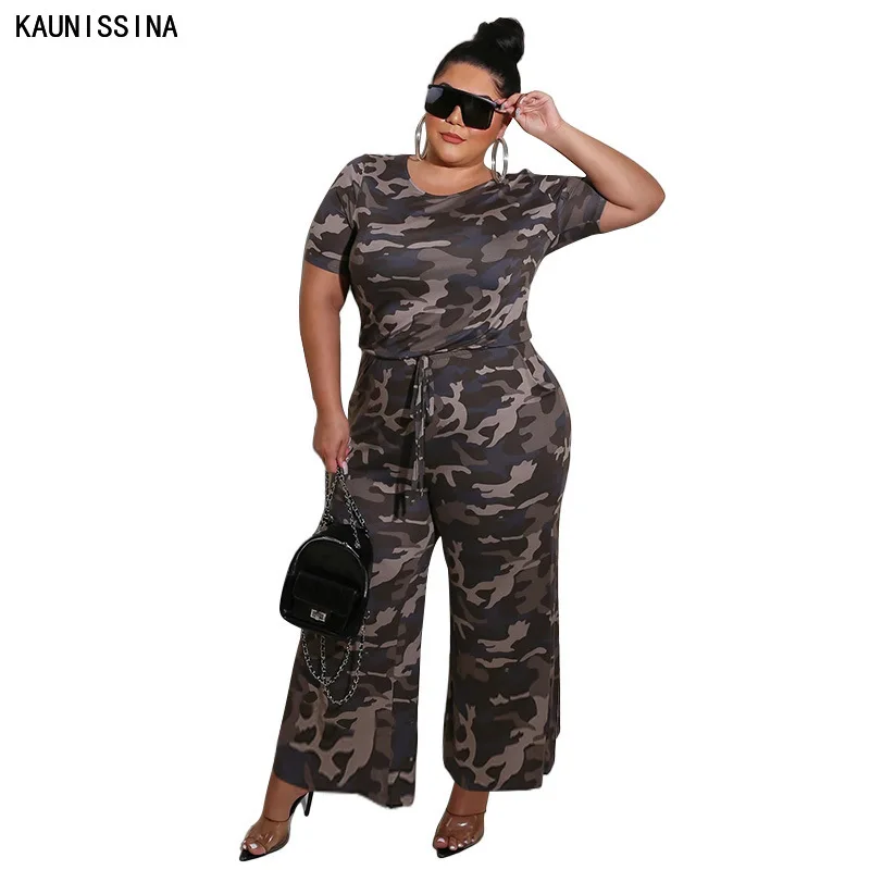 Женский комбинезон с круглым вырезом, летний Свободный комбинезон с камуфляжным принтом, размера плюс, XL-5XL
Женский комбинезон с круглым вырезом, летний Свободный комбинезон с камуфляжным принтом, размера плюс, XL-5XL