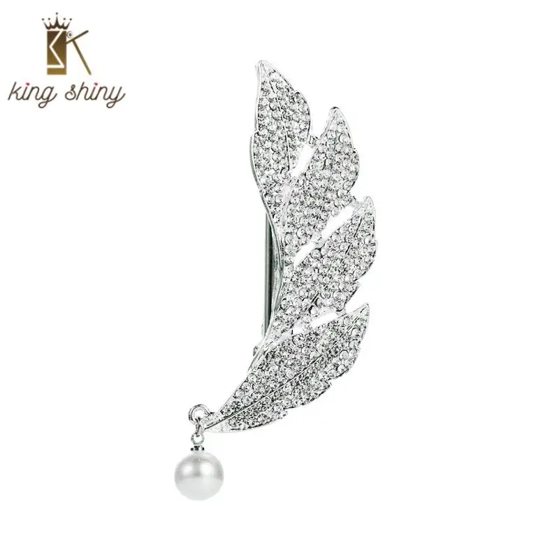 Super Fairy Crystal Angle Wings Hair Clip for Girl Elegant Simulated Pearl Shiny Rhinestone Feather Shape Hair Barrette Headwear
Super Fairy Crystal Angle Wings Hair Clip for Girl Elegant Simulated Pearl Shiny Rhinestone Feather Shape Hair Barrette Headwear