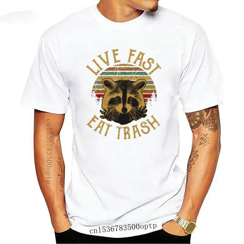 New Live Fast Eat Trash Raccoons Vintage T Shirt Retro Black Cotton Men'S Shirts Tee Fashion Classic Tee Shirt
New Live Fast Eat Trash Raccoons Vintage T Shirt Retro Black Cotton Men'S Shirts Tee Fashion Classic Tee Shirt