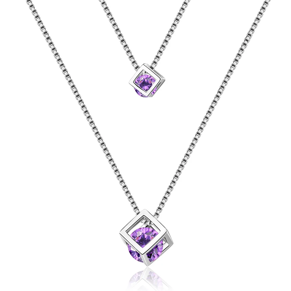 LByzHan Silver Color Cube Pendant Double Necklace Pendant Necklace Hot Fashion 2019 New Design Necklace Jewelry N178
LByzHan Silver Color Cube Pendant Double Necklace Pendant Necklace Hot Fashion 2019 New Design Necklace Jewelry N178