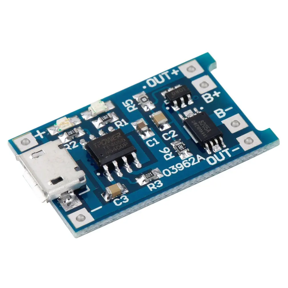 5V Micro USB 1A 18650 Lithium Battery Charging Board Charger Module With Protective New Battery Charger Module
5V Micro USB 1A 18650 Lithium Battery Charging Board Charger Module With Protective New Battery Charger Module