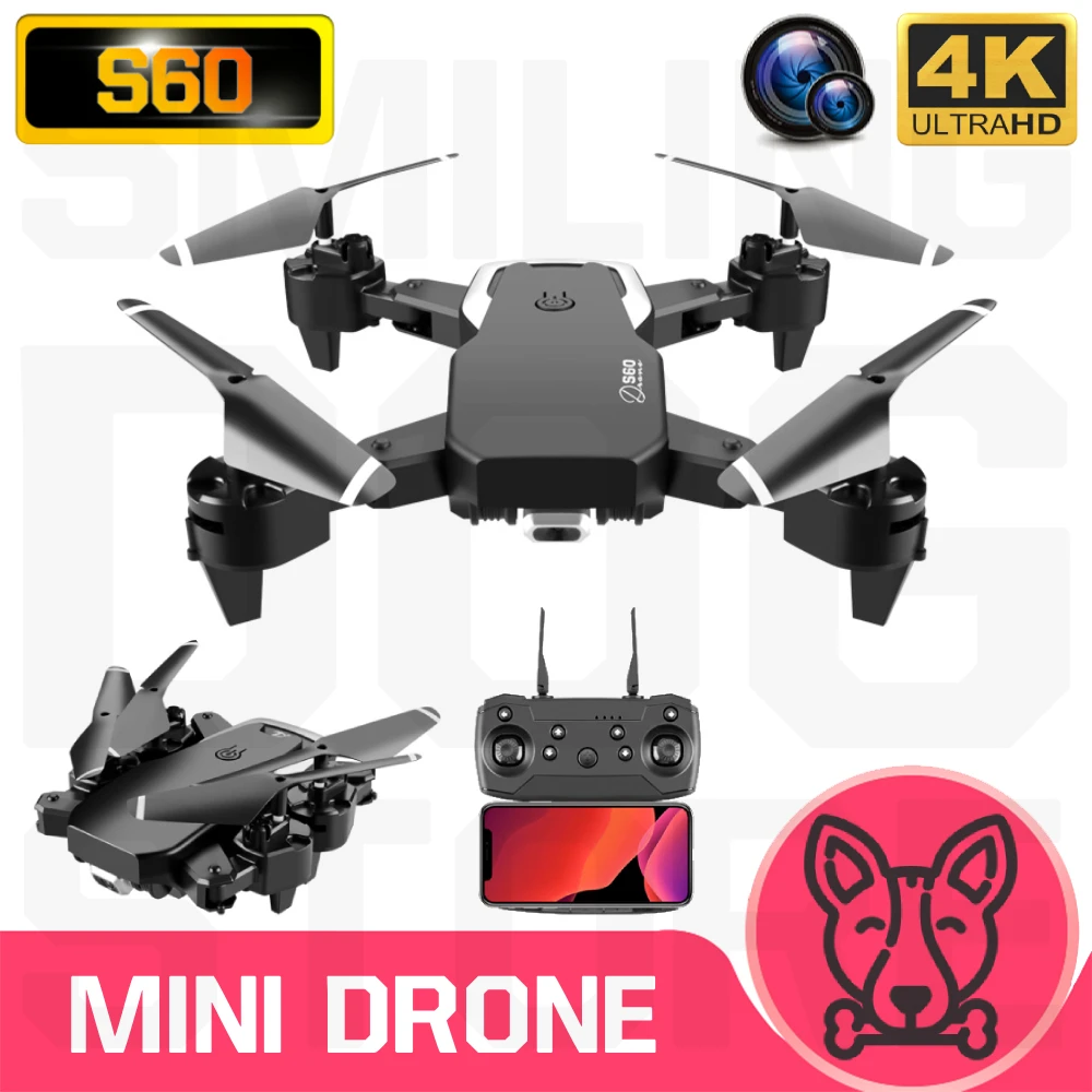 S60 мини Дрон 4K HD широкоугольная камера 1080P WiFi FPV двойная Квадрокоптер высота