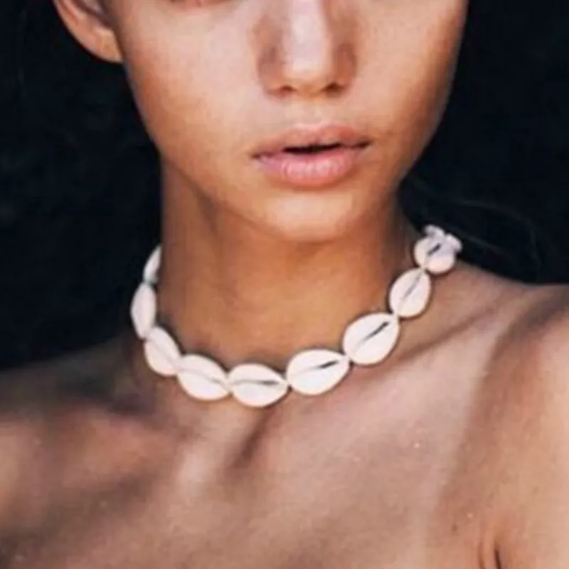 Hawaiian Style Natural White Shell Necklace Choker Egirl Simple Fashion Shell Necklace Clavicle Chain Necklace for Women
Hawaiian Style Natural White Shell Necklace Choker Egirl Simple Fashion Shell Necklace Clavicle Chain Necklace for Women