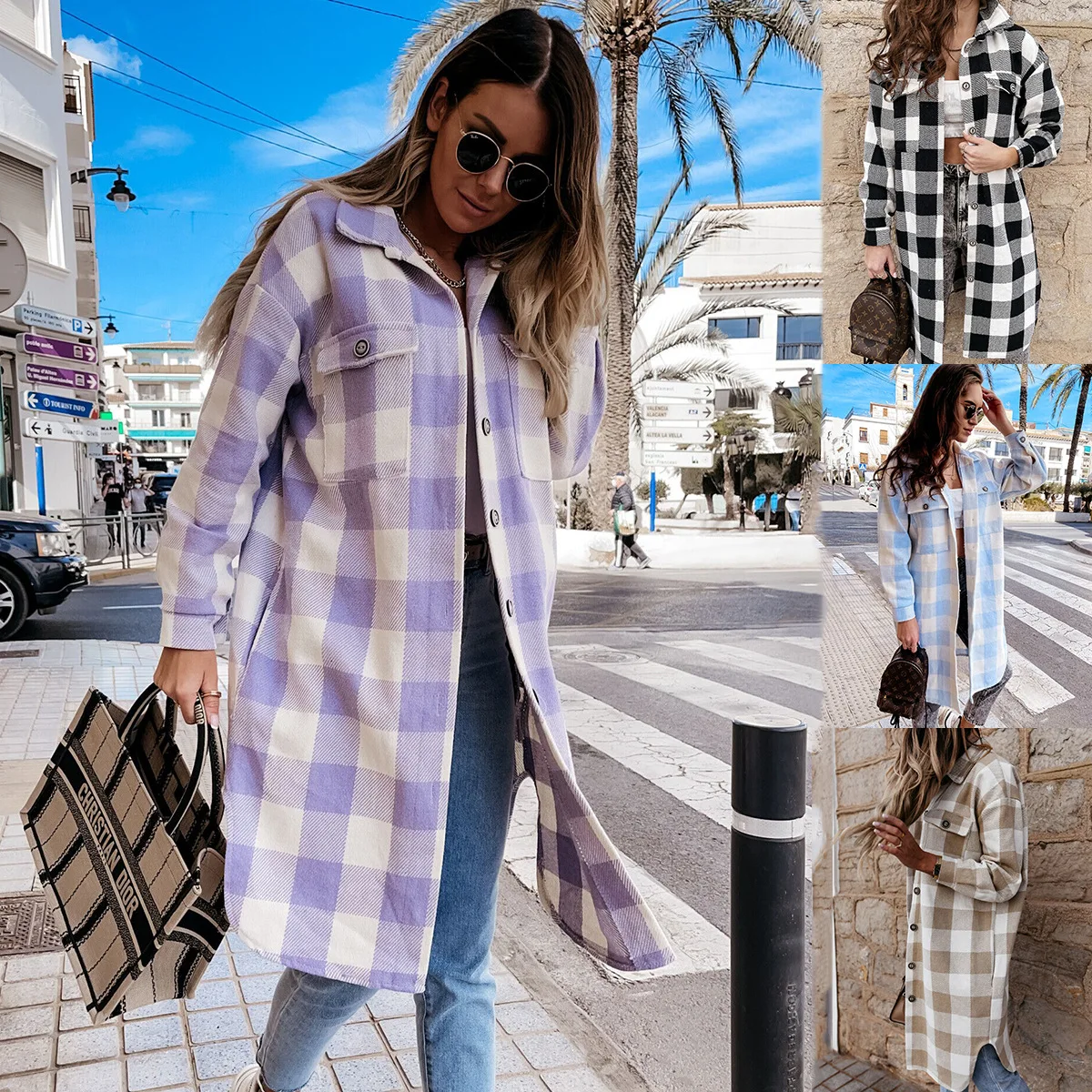 Women Purple Plaid Plus Size Long Shirt Vintage Top 2021 Autumn Winter Fashion Black Thick Button Up Harajuku Long Sleeve Blouse
Women Purple Plaid Plus Size Long Shirt Vintage Top 2021 Autumn Winter Fashion Black Thick Button Up Harajuku Long Sleeve Blouse