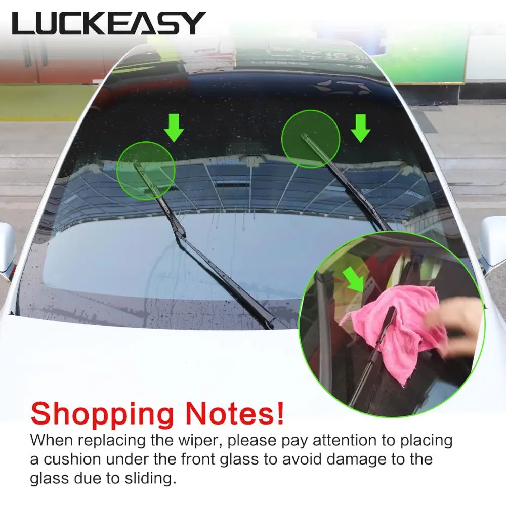 LUCKEASY Windshield Wiper Blades Soft Rubber For Tesla Model X 2017-2020 Car Front Window Special Wiper (FOR Driving left)
LUCKEASY Windshield Wiper Blades Soft Rubber For Tesla Model X 2017-2020 Car Front Window Special Wiper (FOR Driving left)