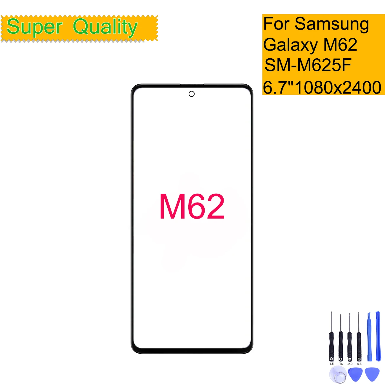 Сменный сенсорный экран для Samsung Galaxy M62 M625 передняя стеклянная панель внешний