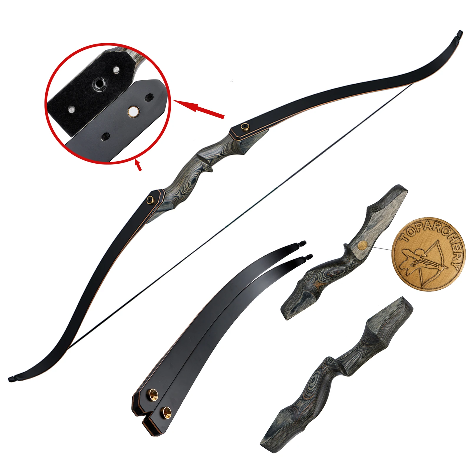 RU Taken Down Recurve Bow For Archery Bow Shooting Hunting Game Outdoor Sports Right Hand 30-50lbs Can Choose
RU Taken Down Recurve Bow For Archery Bow Shooting Hunting Game Outdoor Sports Right Hand 30-50lbs Can Choose