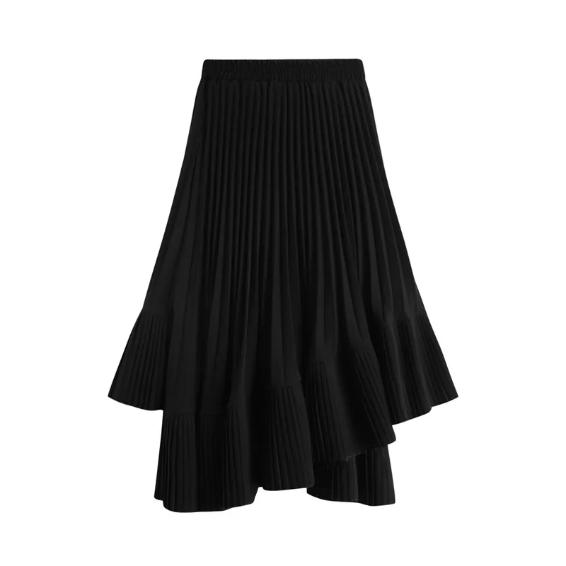 Skirt Swing Frill Autumn Midi Skirt Gothic Grey Black Long Pleated Skirt Women High Waist Irregular
Skirt Swing Frill Autumn Midi Skirt Gothic Grey Black Long Pleated Skirt Women High Waist Irregular
