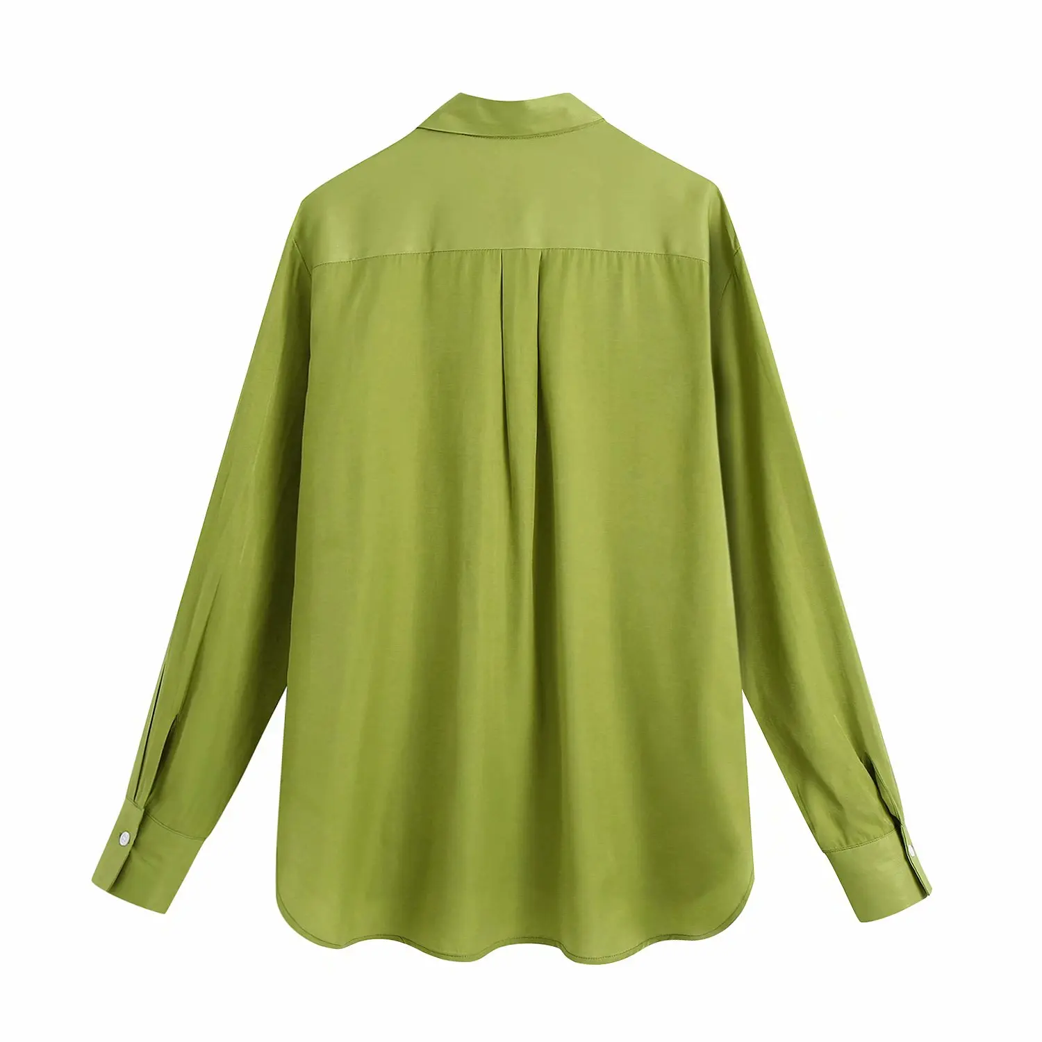 2021 Fashionable design tops green color long sleeve turn down collar women casual blouse & tops with pockets
2021 Fashionable design tops green color long sleeve turn down collar women casual blouse & tops with pockets