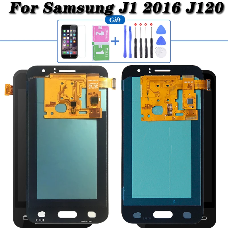 

Super AMOLED LCD For Samsung Galaxy J1 2016 J120 J120F J120G J120DS J120M J120H LCD Screen Display Touch Digitizer Assembly