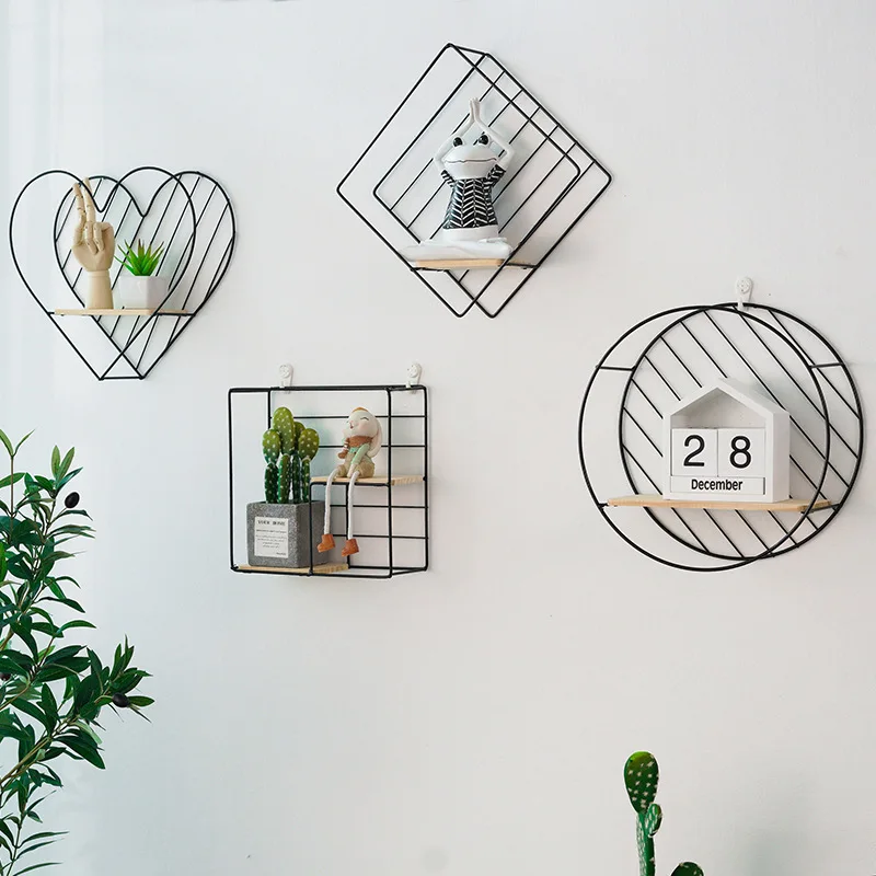 Iron Shelves Wall Hanging Storage Shelf Decoration Flower Pot Display Book Geometric Rack for Home Living Room Bedroom Organizer
Iron Shelves Wall Hanging Storage Shelf Decoration Flower Pot Display Book Geometric Rack for Home Living Room Bedroom Organizer
