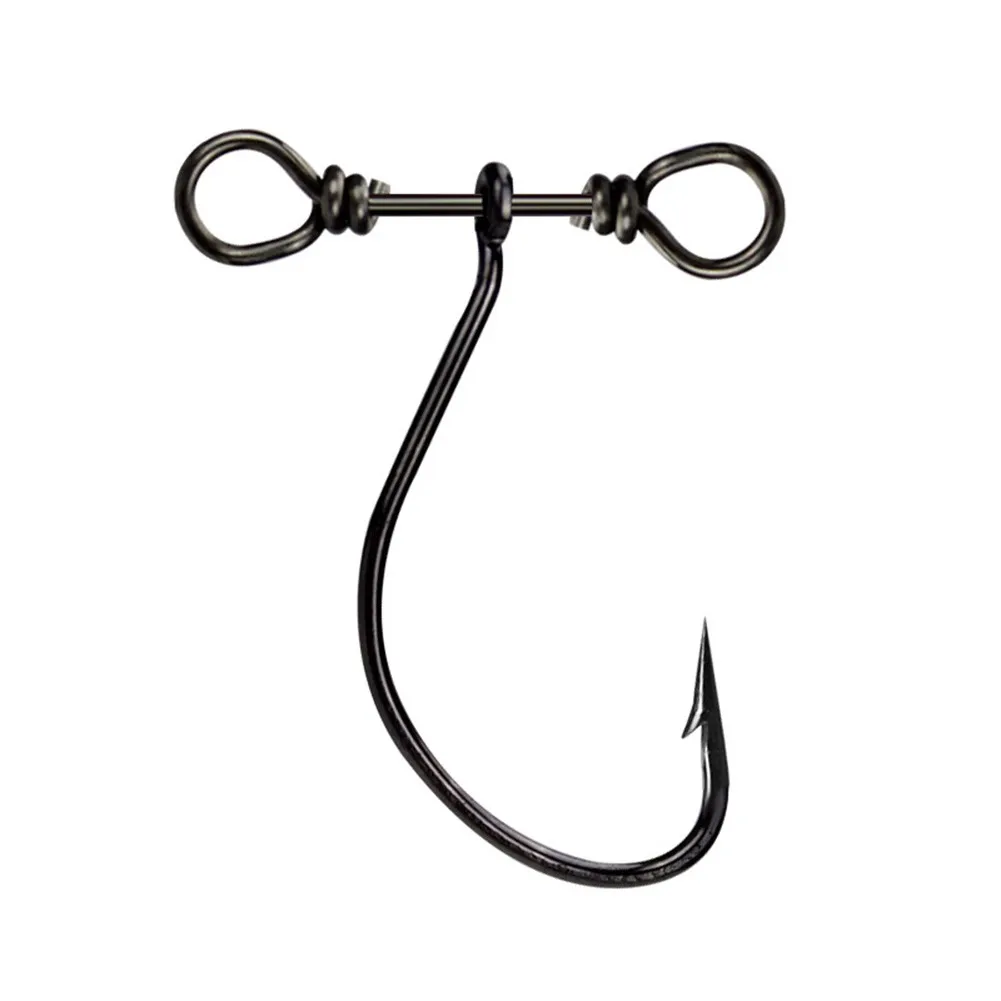 10/20pcs Crank Balance Single Hook High Carbon Steel Durable Carrying Belt Double Hole Swivel 360° Rotating Fishing Bait Hook
10/20pcs Crank Balance Single Hook High Carbon Steel Durable Carrying Belt Double Hole Swivel 360° Rotating Fishing Bait Hook
