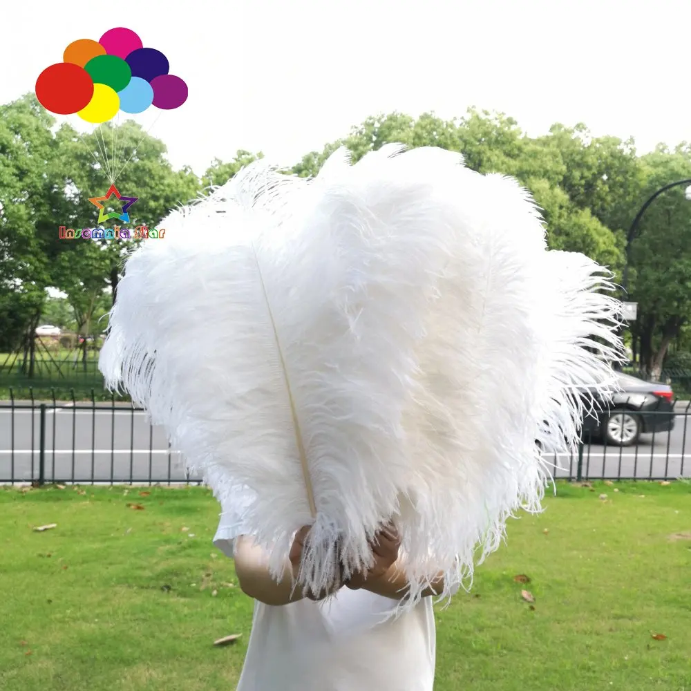 5 pcs White Ostrich Feathers Wedding Home Decoration 75-80 cm /30-32 inch Plumes
5 pcs White Ostrich Feathers Wedding Home Decoration 75-80 cm /30-32 inch Plumes