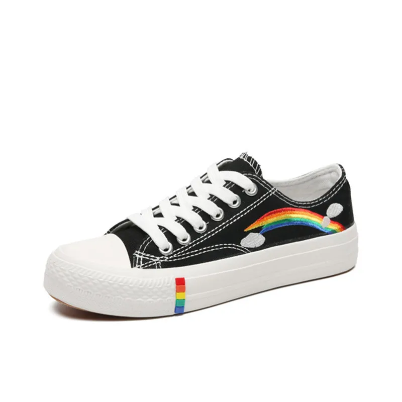 Rainbow Canvas Women Shoes New Fashion Shoes Retro Women's Shoes Wild Low-top Breathable Casual Shoes Women Sneakers 35-40
Rainbow Canvas Women Shoes New Fashion Shoes Retro Women's Shoes Wild Low-top Breathable Casual Shoes Women Sneakers 35-40