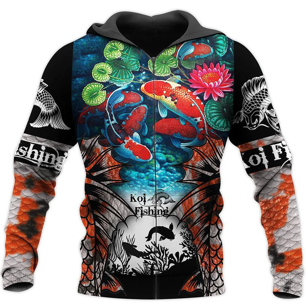 New Fashion Mens Clothes Koi Fishing 3D All Over Printed Casual Hoodie Unisex Hip-hop Jackets LL469
New Fashion Mens Clothes Koi Fishing 3D All Over Printed Casual Hoodie Unisex Hip-hop Jackets LL469