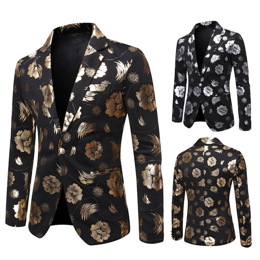 Gilding Flower Men Suit costume homme men blazer Slim fit party jacket man party custom
Gilding Flower Men Suit costume homme men blazer Slim fit party jacket man party custom
