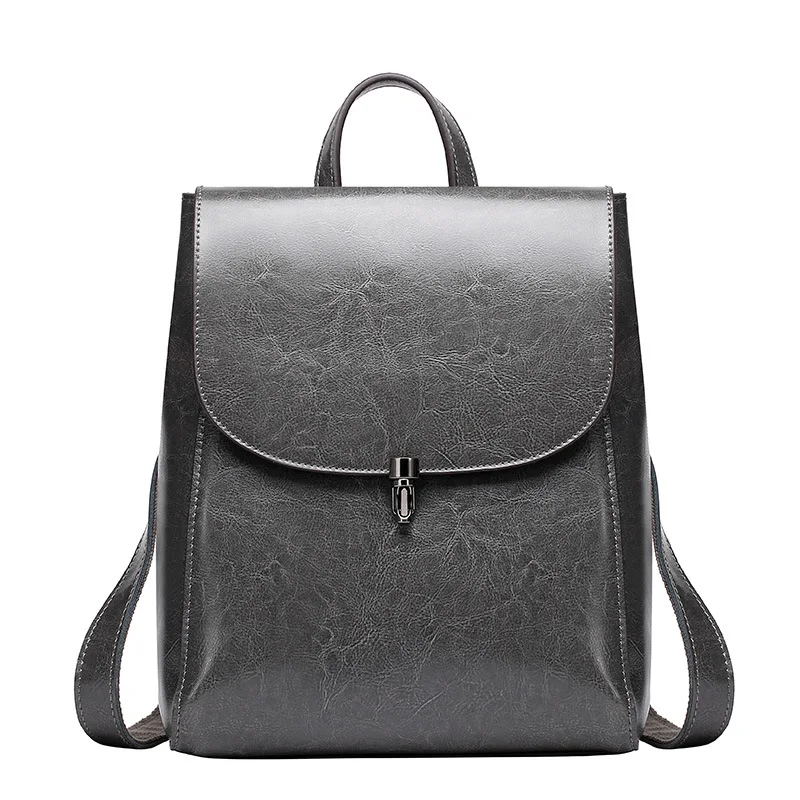 Oil Wax Genuine Leather Women Backpack Cross Body Shoulder Bags Cowhide School Daypack Fashion Retro Female Rucksack Knapsack
Oil Wax Genuine Leather Women Backpack Cross Body Shoulder Bags Cowhide School Daypack Fashion Retro Female Rucksack Knapsack