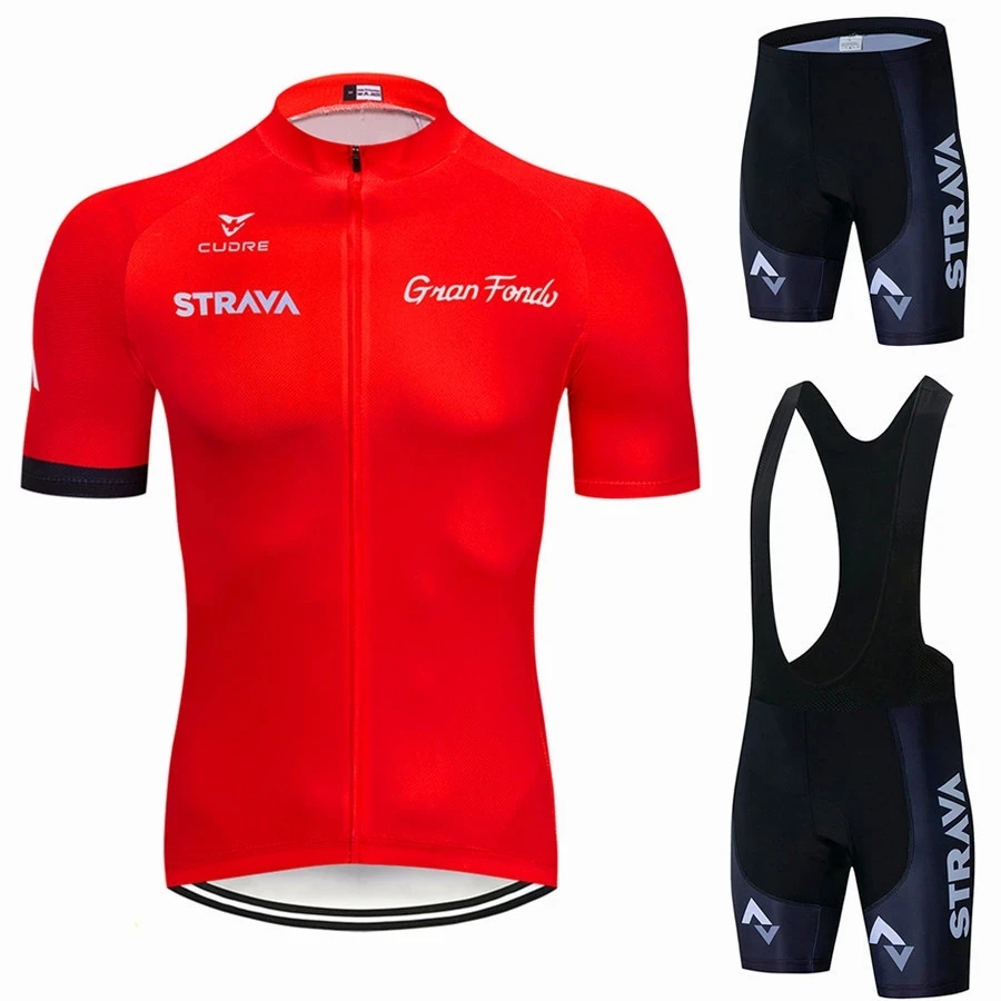 STRAVA Cycling Jersey Set Mens Shorts & Bib Set Summer 2021 Mountain Bike Bicycle Suit Anti-UV Bicycle Racing Team Uniform Cloth
STRAVA Cycling Jersey Set Mens Shorts & Bib Set Summer 2021 Mountain Bike Bicycle Suit Anti-UV Bicycle Racing Team Uniform Cloth