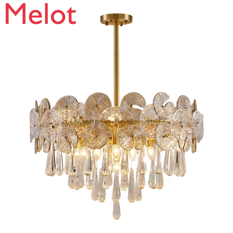 Light Luxury Copper Crystal Chandelier Modern Minimalist and Magnificent Living Room Bedroom Dining Room Home Villa Glass Lamp
Light Luxury Copper Crystal Chandelier Modern Minimalist and Magnificent Living Room Bedroom Dining Room Home Villa Glass Lamp