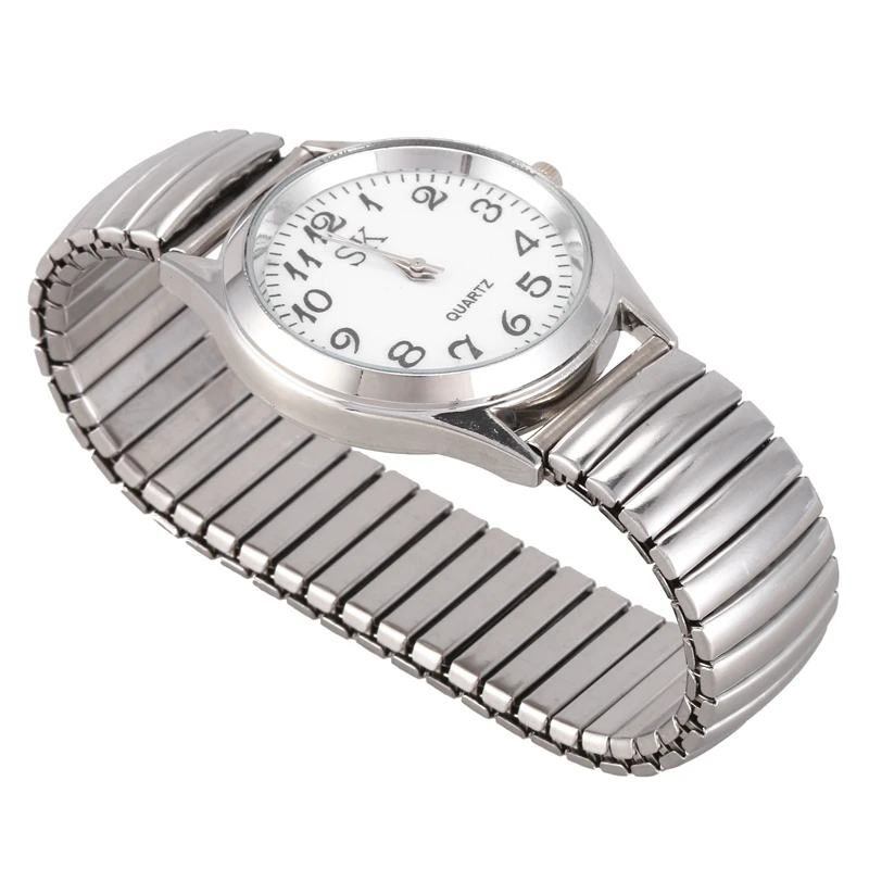 Большие Стрейчевые стальные мужские и женские спортивные наручные часы 1 4 дюйма -