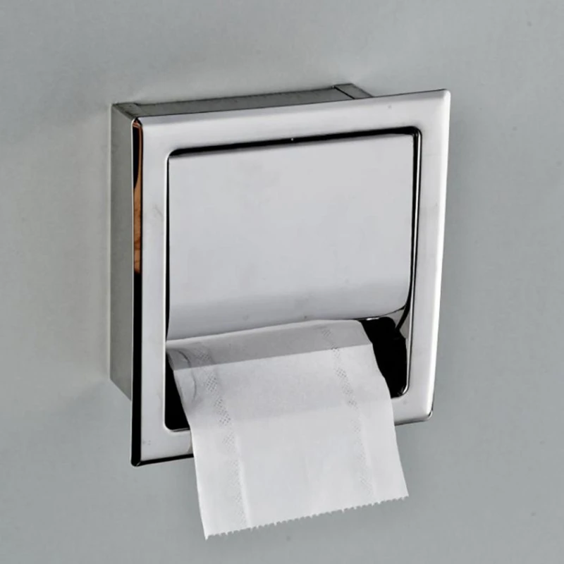 Stainless Steel Toilet Paper Holder Wall Mounted Concealed Bathroom Roll Paper Box Waterproof
Stainless Steel Toilet Paper Holder Wall Mounted Concealed Bathroom Roll Paper Box Waterproof