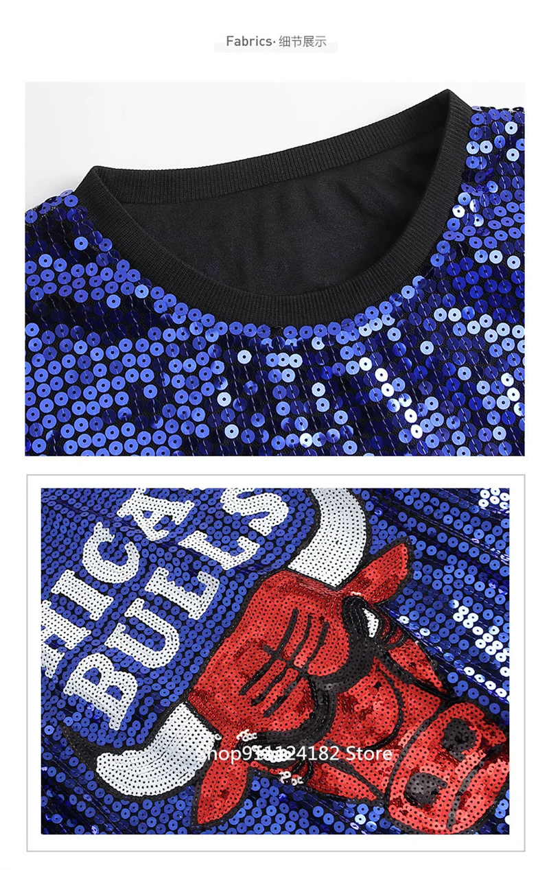 Personalized Sequined Short-Sleeved T-Shirt Female Ins Tide Net Red 2021 Summer New Korean Version Loose Mid-Length Niche Top
Personalized Sequined Short-Sleeved T-Shirt Female Ins Tide Net Red 2021 Summer New Korean Version Loose Mid-Length Niche Top
