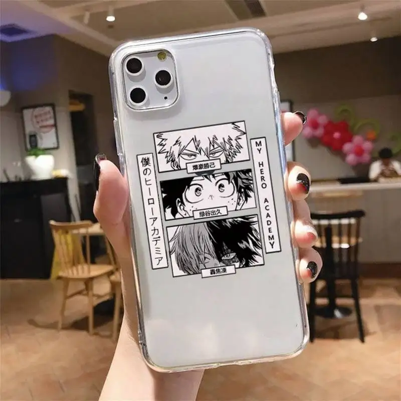My Hero Academia Phone Case Transparent for iPhone 11 12 mini pro XS MAX 8 7 6 6S Plus X 5S SE 2020 XR
My Hero Academia Phone Case Transparent for iPhone 11 12 mini pro XS MAX 8 7 6 6S Plus X 5S SE 2020 XR
