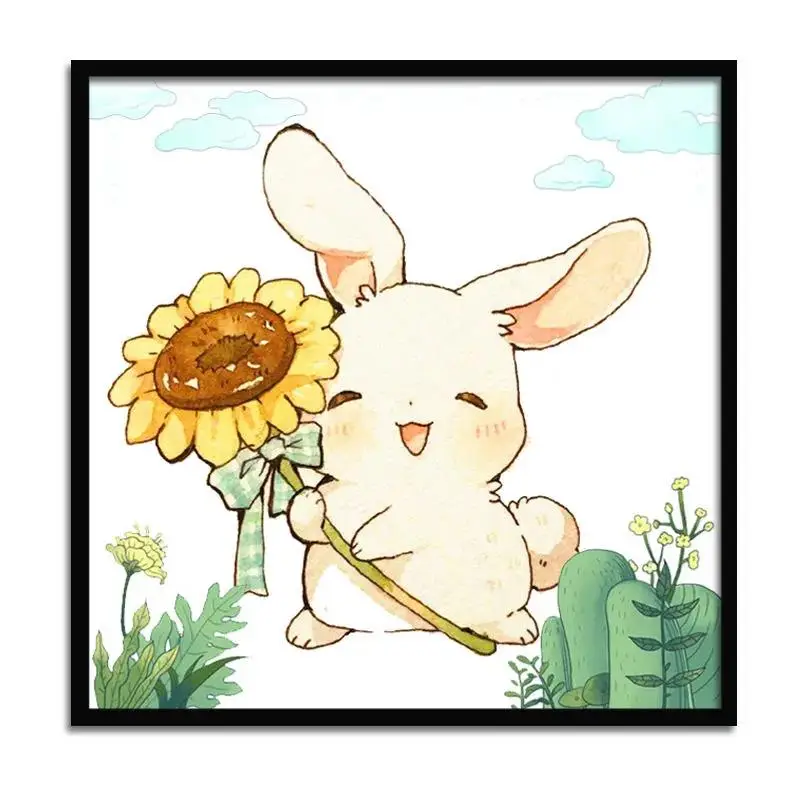 Diamond Painting Full Of Diamond Cartoon Cute Rabbit Sunflower Children's Bedroom Living Room Hand-stitched Diamond Cross Stitch
Diamond Painting Full Of Diamond Cartoon Cute Rabbit Sunflower Children's Bedroom Living Room Hand-stitched Diamond Cross Stitch