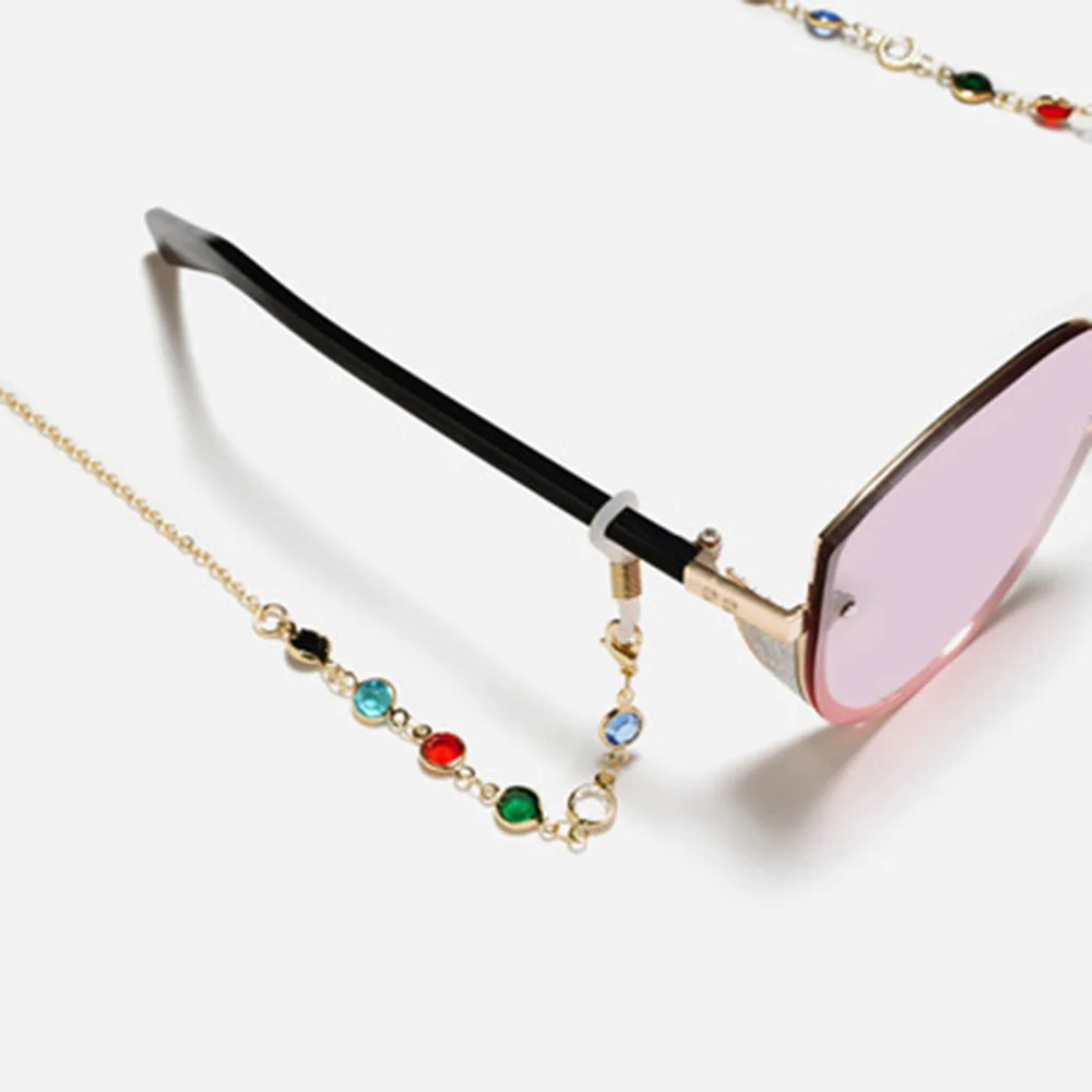 75cm Women Masking Chain Glasses Chain Sunglasses Colored Diamond Chain Adjustable Ends Holder Neck Strap Rope Lanyards Necklace 
75cm Women Masking Chain Glasses Chain Sunglasses Colored Diamond Chain Adjustable Ends Holder Neck Strap Rope Lanyards Necklace