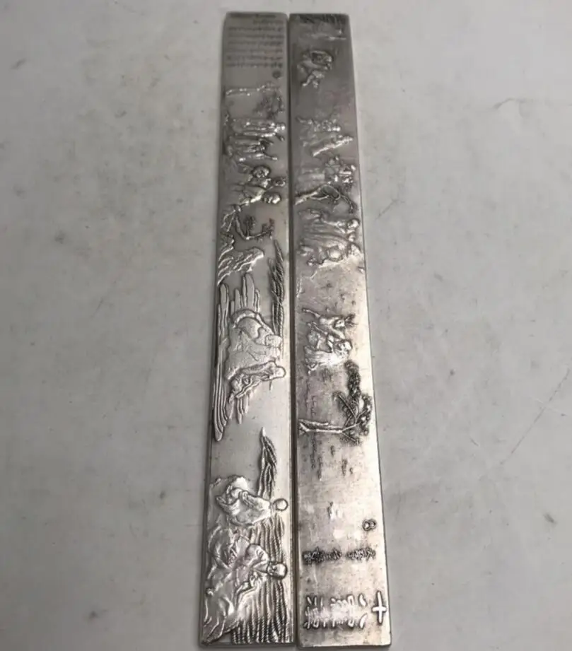 China White copper paper weight A pair #1 
China White copper paper weight A pair #1