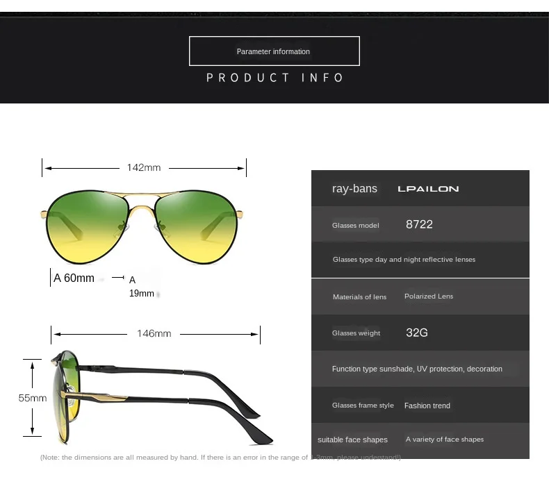 Sunglass Night Vision Glasses Outdoor Driving Sunglasses Men Driving Driver Sunglasses Photosensitive Night Vision Goggles
Sunglass Night Vision Glasses Outdoor Driving Sunglasses Men Driving Driver Sunglasses Photosensitive Night Vision Goggles