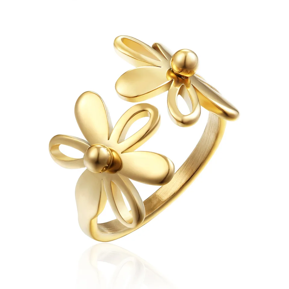 Stainless Steel Sunflower Shape Ring Personality Women's Dance Party Ring Wedding Engagement Jewelry Valentine's Day Gift
Stainless Steel Sunflower Shape Ring Personality Women's Dance Party Ring Wedding Engagement Jewelry Valentine's Day Gift