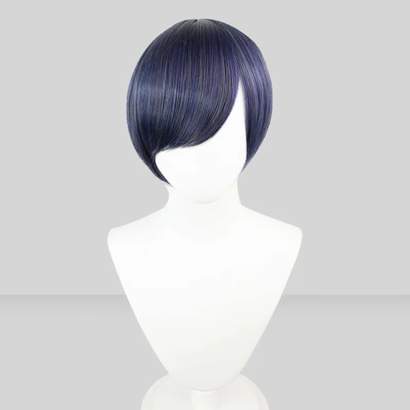 Black deacon Charles van domhain cos wig blue gray mixed color short hair shape dark blue gray wig
Black deacon Charles van domhain cos wig blue gray mixed color short hair shape dark blue gray wig