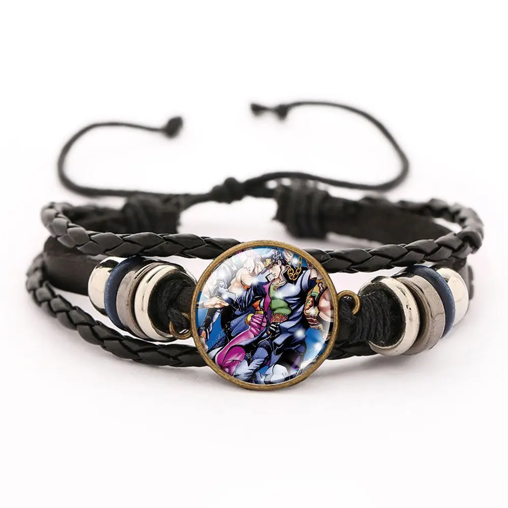 Classics Anime JoJo's Bizarre Adventure Charm Keychains Glass Photo Dome Button Charm Multilayer Casual Wristband For Gifts
Classics Anime JoJo's Bizarre Adventure Charm Keychains Glass Photo Dome Button Charm Multilayer Casual Wristband For Gifts