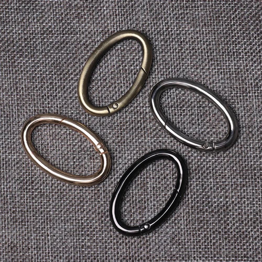 New 2 PCs Zinc Alloy Clips Carabiner Plated Gate Spring Oval Ring Buckles Purses Handbags Oval Push Trigger Snap Hooks Carabiner
New 2 PCs Zinc Alloy Clips Carabiner Plated Gate Spring Oval Ring Buckles Purses Handbags Oval Push Trigger Snap Hooks Carabiner